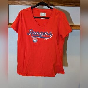 Texas Rangers V-Neck Tee